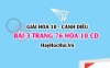 Giải bài 3 trang 76 Hóa 10 Cánh Diều SGK